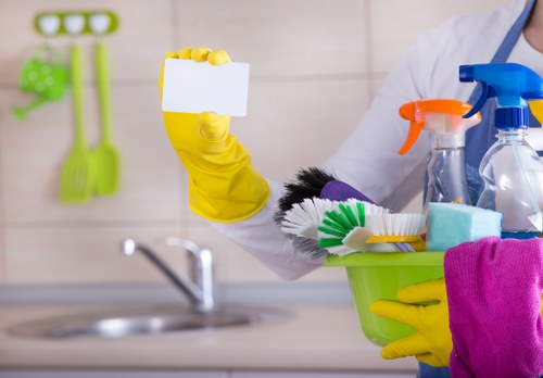 Deep cleaning service for a Belsizepark home kitchen and living area