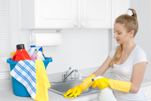 Deep cleaning different hard flooring surfaces in a Belsizepark home